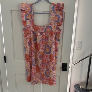 Tuckernuck- Floral Ruffle Sleeve Women's Dress